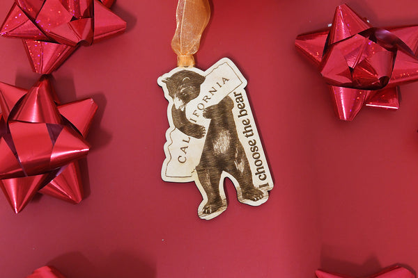 I choose the bear California Ornament