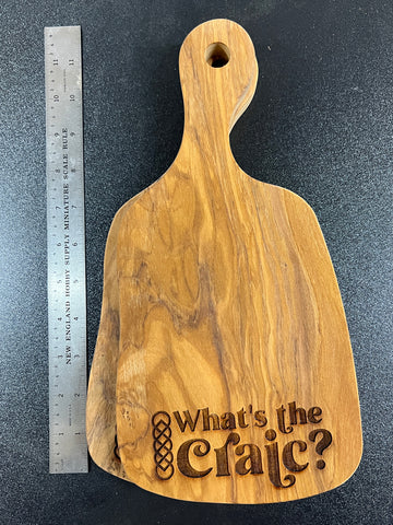 What's the Craic Olive Wood board