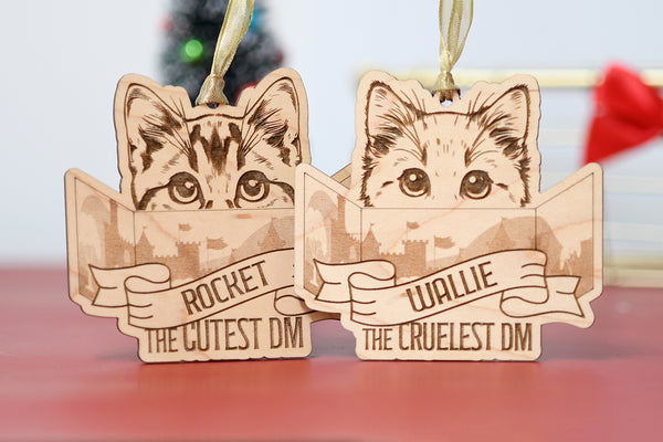 Cutest / Cruelest DM Custom Pet Ornament