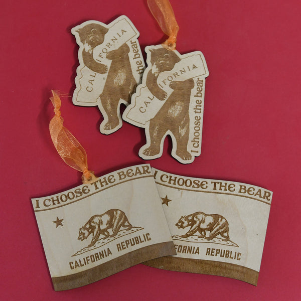 I Choose the Bear - SoCal Fire Fundraiser - Ornaments and Magnets