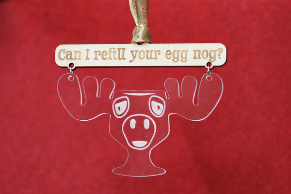 Can I refill your egg nog? Ornament