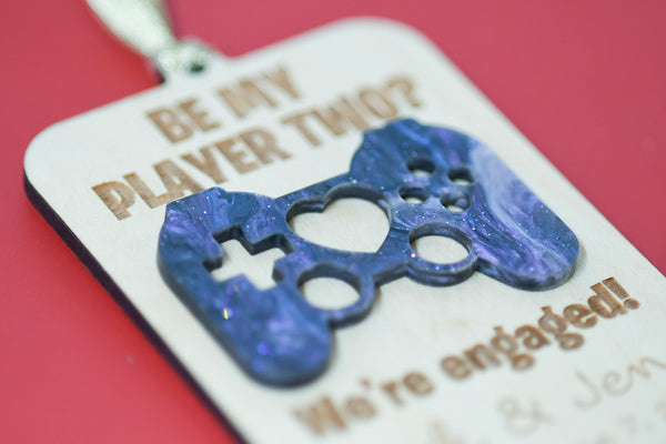 Be my Player 2? Engagement Ornament