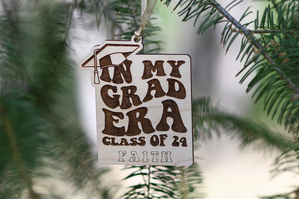 In my Grad Era Personalized Ornament