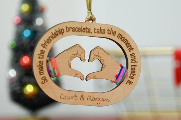 Friendship Bracelet Bestie Ornament - Taylor Swift