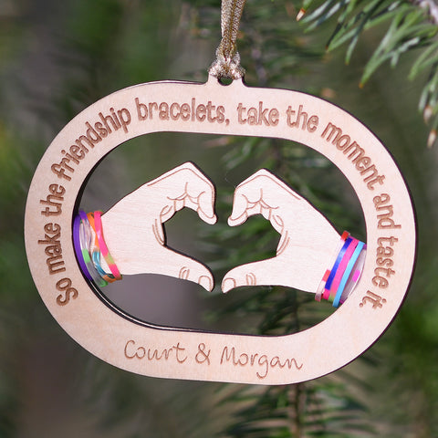 Friendship Bracelet Bestie Ornament - Taylor Swift