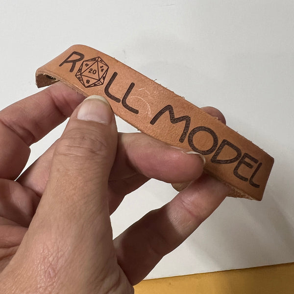 Engraved Leather Bracelet/Cuff