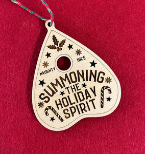 Summoning the Holiday Spirit Planchette Ornament