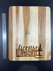 Licensed to Grill board