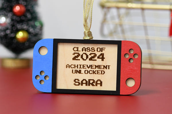 Achievement Unlocked Personalized Grad Ornament