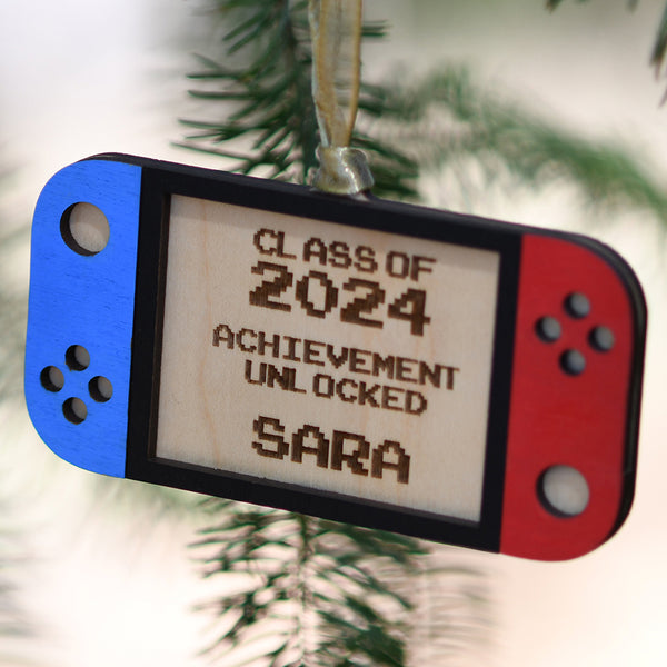 Achievement Unlocked Personalized Grad Ornament