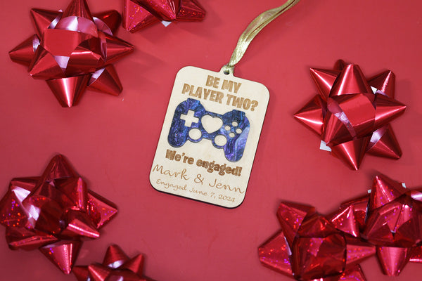 Be my Player 2? Engagement Ornament