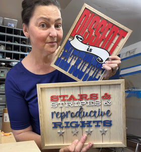 Political Statement Typography Signs