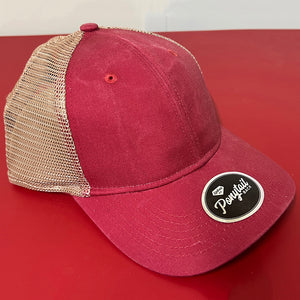 Baseball Hat with Ponytail Hole & Custom Patch