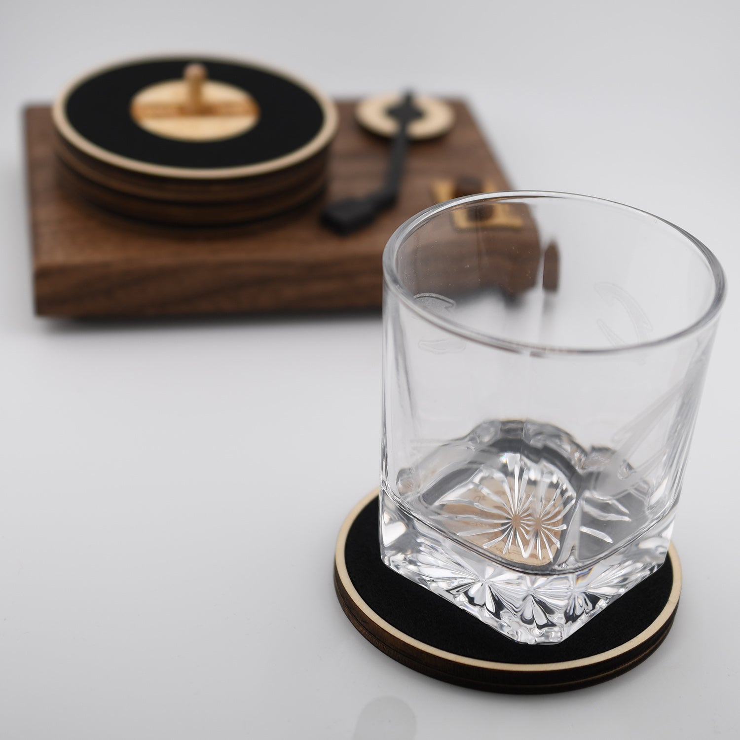 Record Player Coasters and Holder