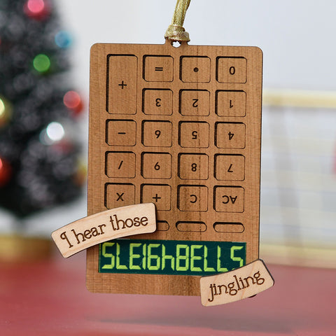 Sleighbells Jingle Calculator Ornament