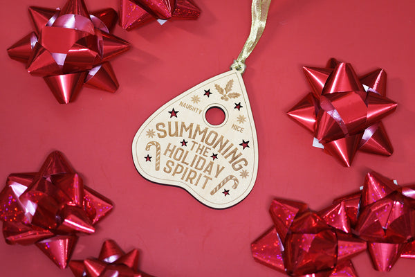 Summoning the Holiday Spirit Planchette Ornament