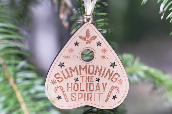 Summoning the Holiday Spirit Planchette Ornament