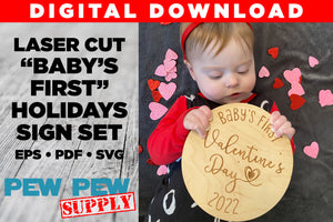 "Baby's First" Holidays Cut File