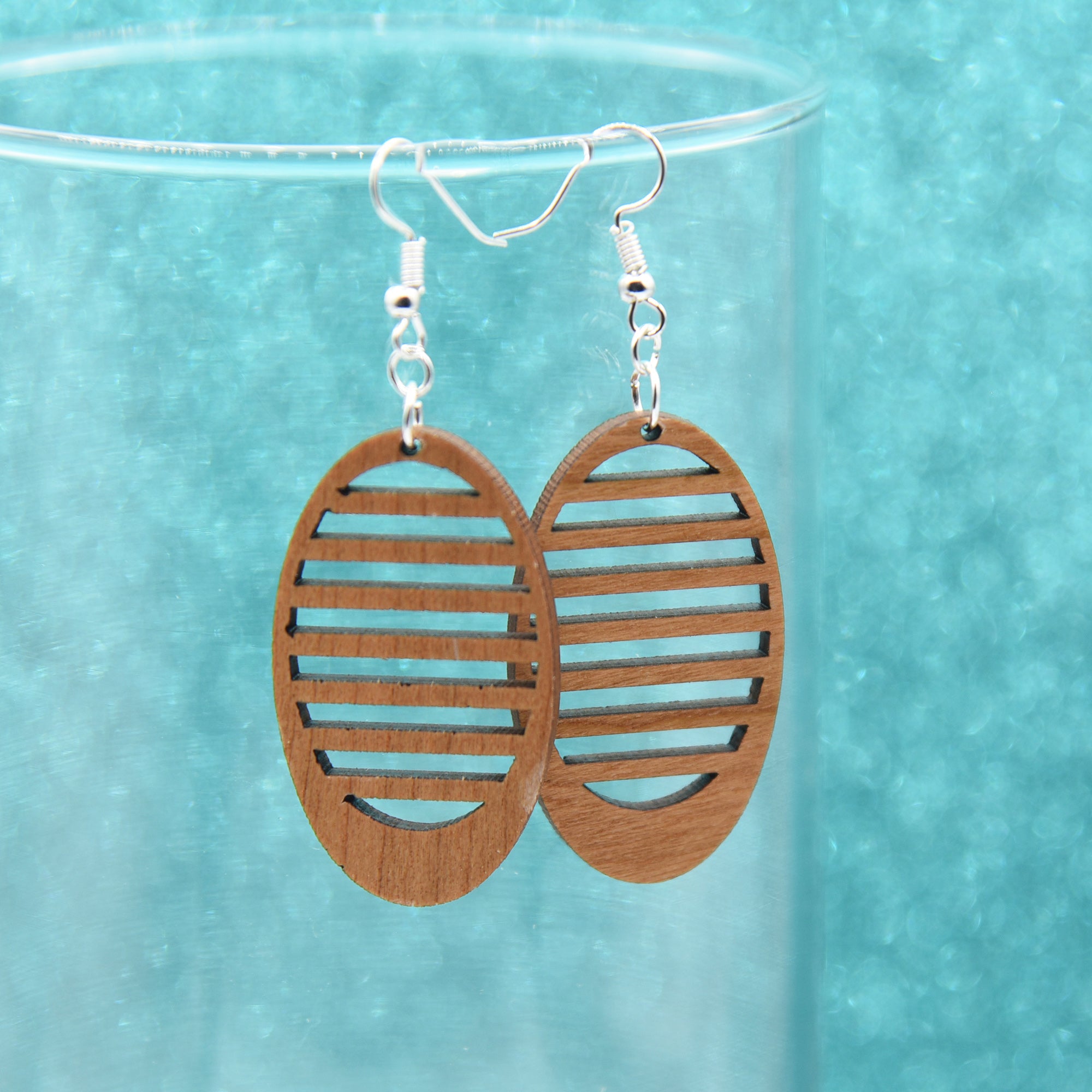 Horizontal Line Earring - Pew Pew Lasercraft, LLC