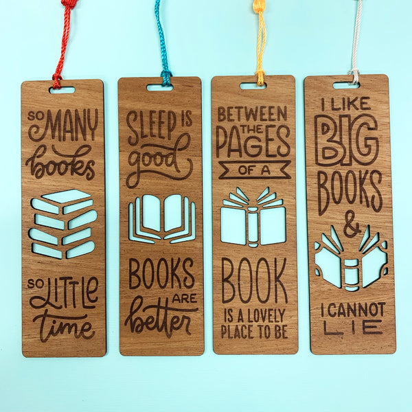 Engraved Wooden Bookmarks