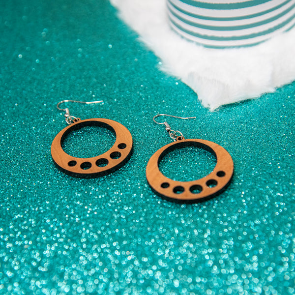Circles Earrings - Pew Pew Lasercraft, LLC
