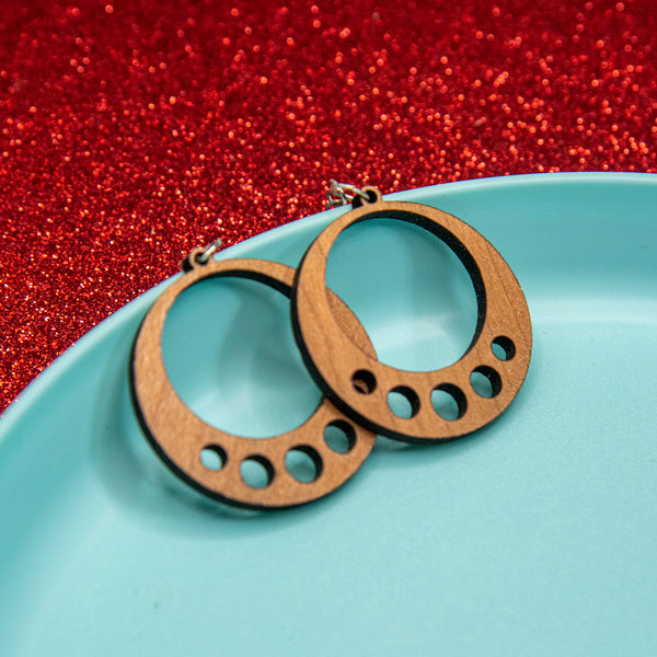 Circles Earrings - Pew Pew Lasercraft, LLC