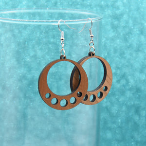 Circles Earrings - Pew Pew Lasercraft, LLC