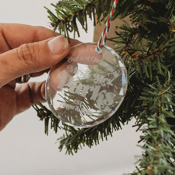 Personalized Crystal Ornament