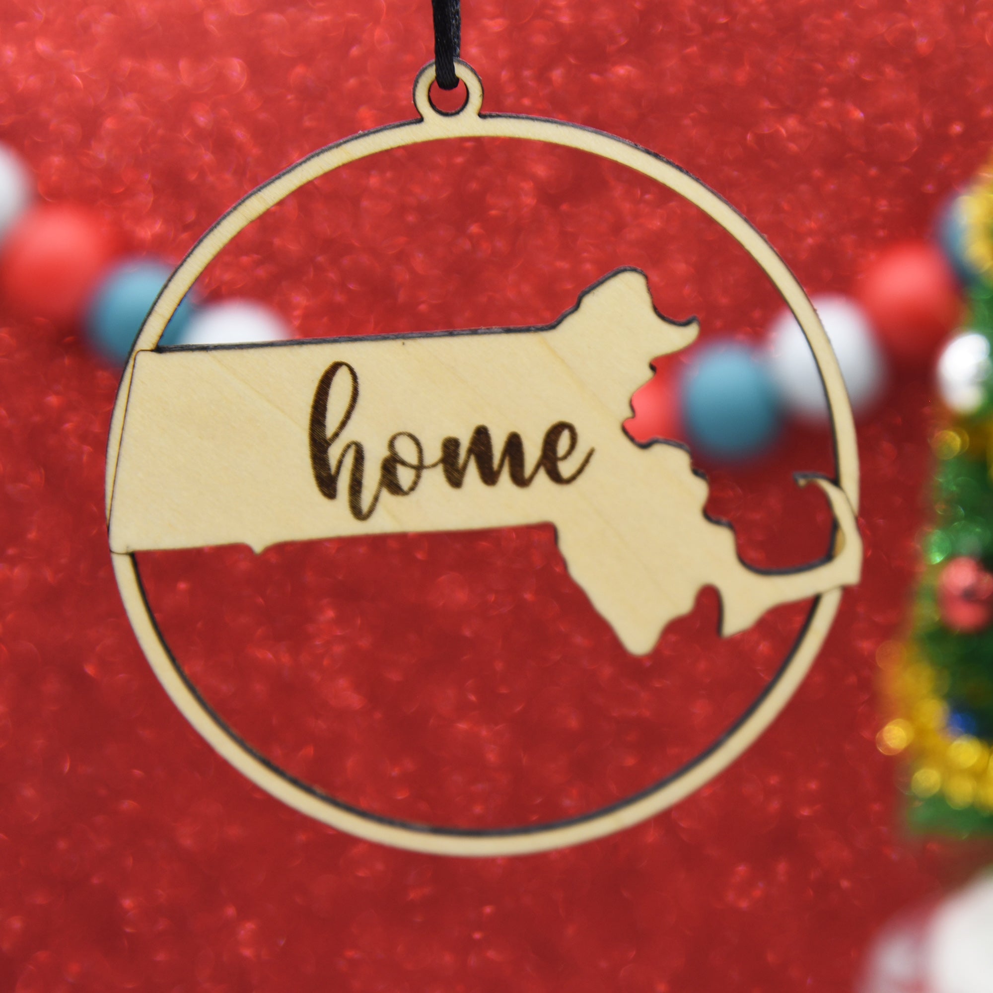 Home State Ornament - Pew Pew Lasercraft, LLC