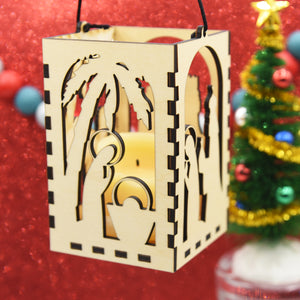 Nativity Lantern Ornament - Pew Pew Lasercraft, LLC