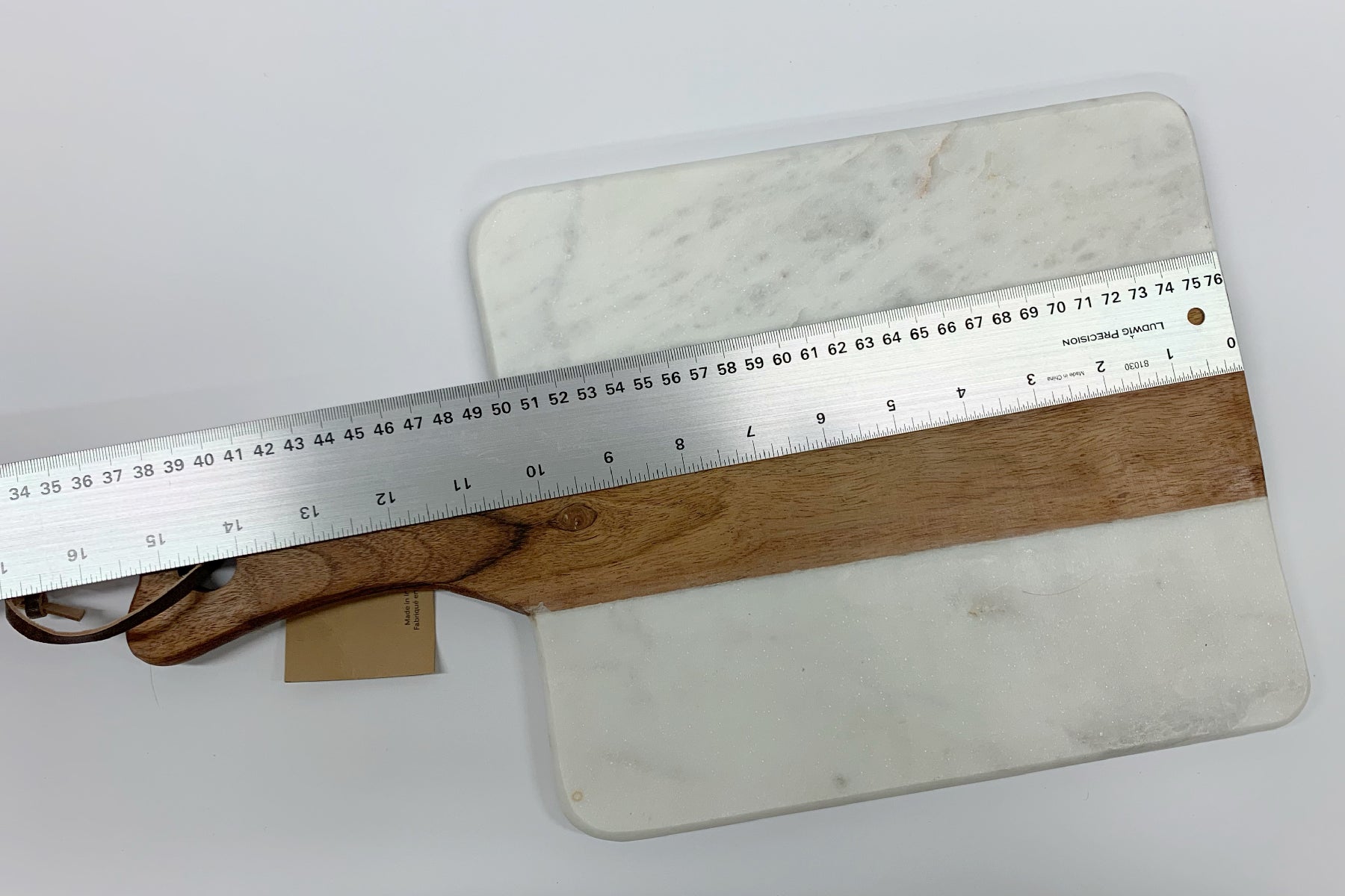 Marble and Wood Serving Tray