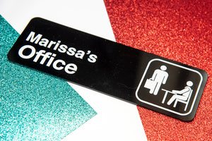 The Office Nameplate - Pew Pew Lasercraft, LLC