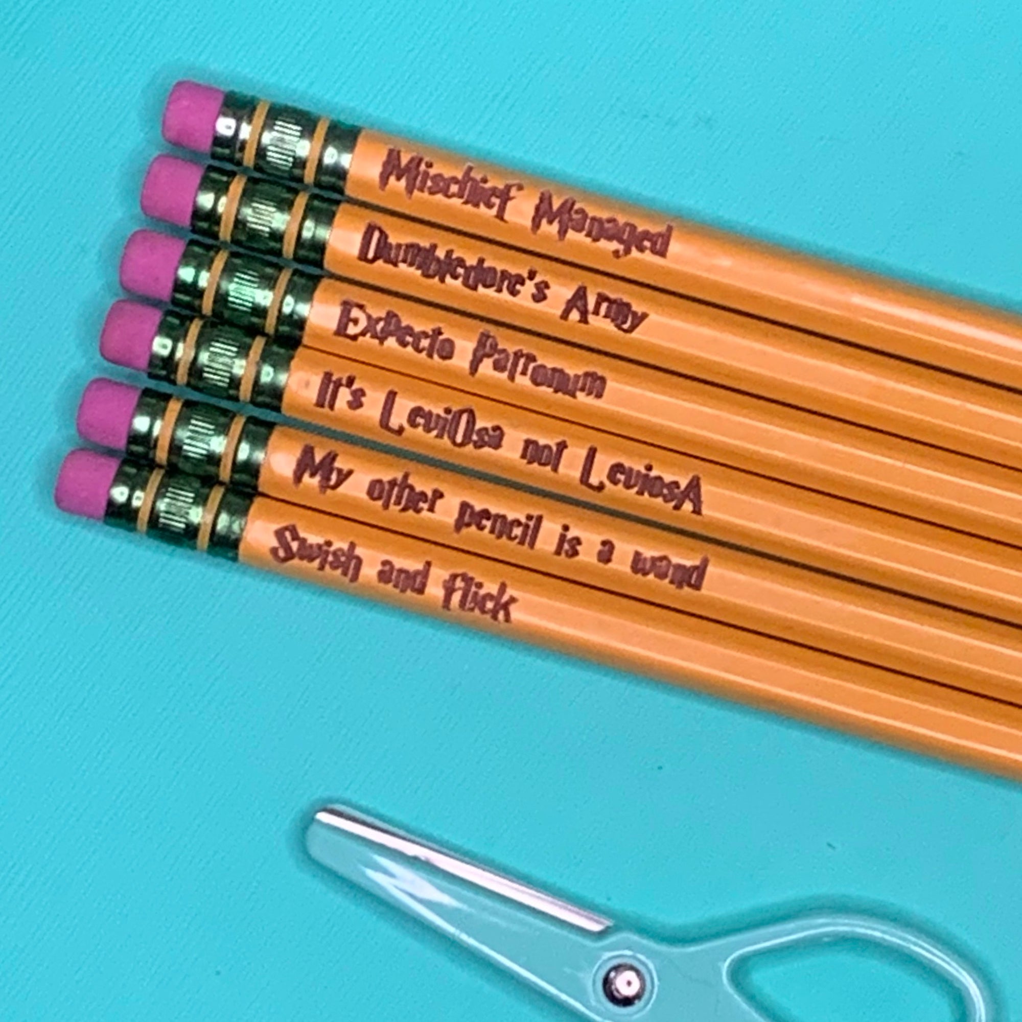 Harry Potter Phrase Pencils - Pew Pew Lasercraft, LLC