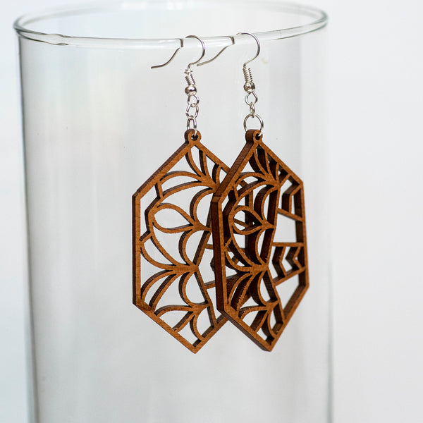 Abstract Design Earrings - Pew Pew Lasercraft, LLC