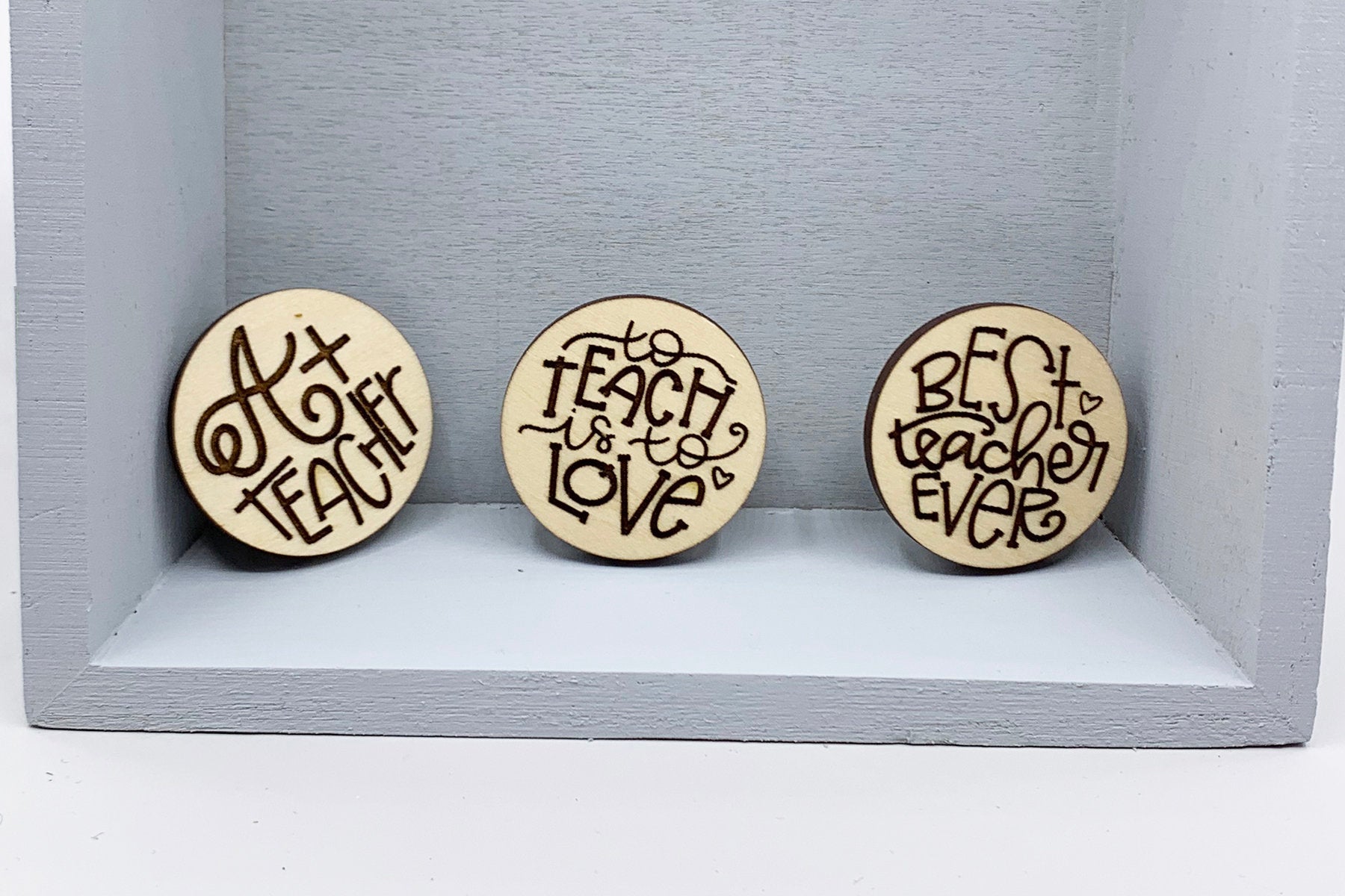 Teacher  Lapel Pin Collection - Laser Engraved