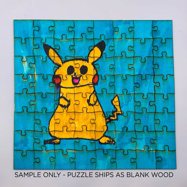 Laser Engraved or Blank Wood Jigsaw Puzzle - Multiple Options