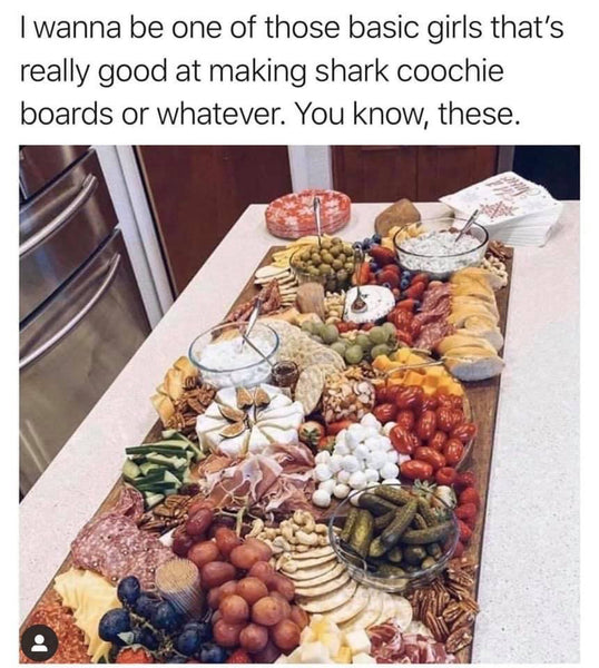 Laser Engraved &quot;Shark Coochie Board&quot; | Shark Coochie Meme, Charcuterie Board, Novelty Cutting Board