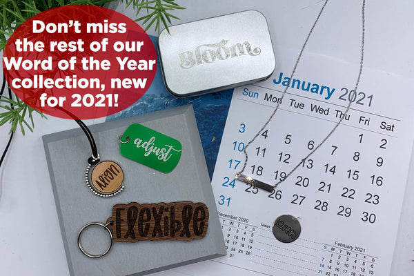 Word of the Year Wall Hanging | WoTY 2021 New Year&#39;s Resolution, One Little Word, My Word, Intentional Word, Personal Mantra