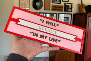 Custom Jukebox Label Music Decor for Wall, Rock Music Decor, Wedding Song Decor, Music Wall Art, Personalized Music Plaque, Custom Song Art