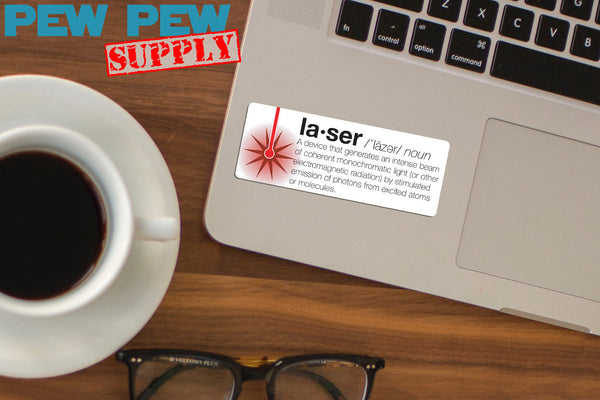 Laser Definition Sticker - Pew Pew Lasercraft