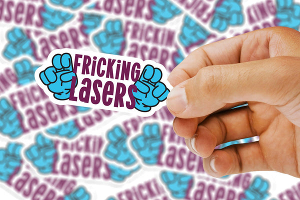 Fricking Lasers Sticker - Pew Pew Lasercraft