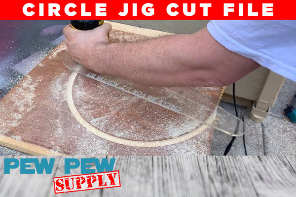 Laser cut file Circle Jig for Router, Router Jig, Circle Cut Jig, Circle SVG Cut File, Wood Round, Make Wood Round