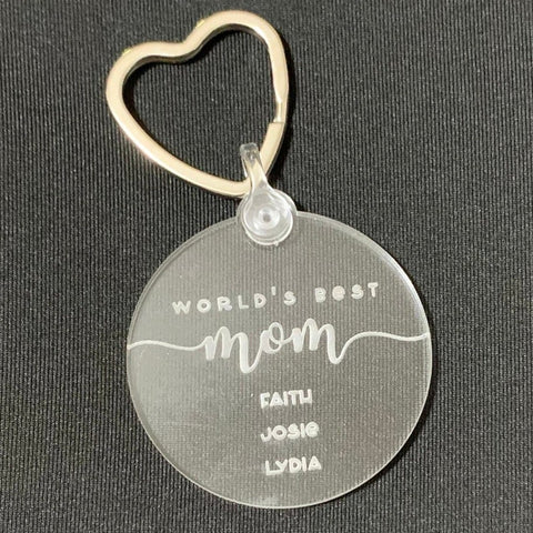 Personalized Mother&#39;s Day Keychain, Custom Mom Keychain, Grandma Keyring, Kids Names, Childrens Names Gift, Gifts under 20, Gifts for Mom